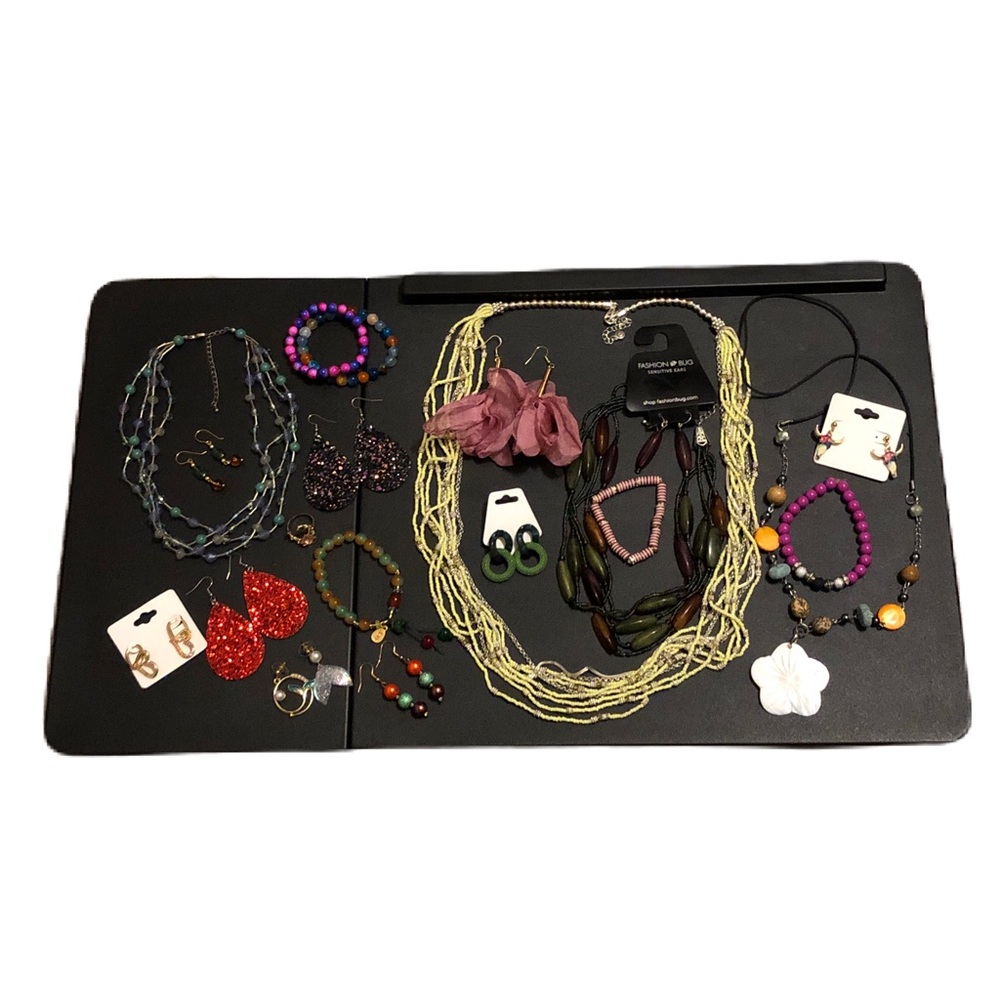 Colorful Mixed Jewelry Lot - New and Vintage Costume Jewelry